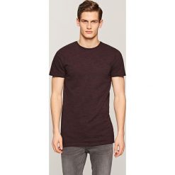Melanżowy t-shirt - Bordowy. Czerwone t-shirty męskie marki Reserved, l. Za 29,99 zł.