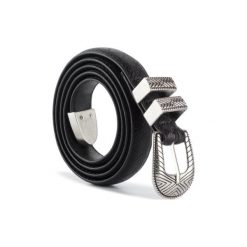 ACCCESSORIES 1W2-005-AW19. Czarne paski damskie ACCCESSORIES, w paski, ze skóry ekologicznej. Za 29,99 zł.