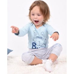 TXM BODY NIEMOWLĘCE CHŁOPIĘCE DŁUGI RĘKAW 68 NIEBIESKI. Niebieskie body niemowlęce TXM, bez wzorów, z długim rękawem. Za 9,99 zł.