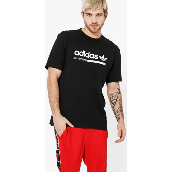 Adidas Koszulka Ss Tee Kaval , czarny, rozmiar M. Czarne koszulki męskie Adidas, m, z nadrukiem, z bawełny, bez kołnierzyka, bez rękawów. W wyprzedaży za 99,99 zł.