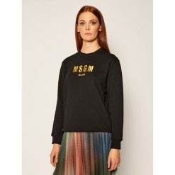 Bluza MSGM 2941MDM194 207799. Czarne bluzy damskie MSGM, s, bez wzorów, bez rękawów, bez kaptura. Za 1019,00 zł.