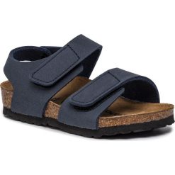 Sandały BIRKENSTOCK - Palu Kids Bs 1014367 Navy. Niebieskie sandały chłopięce Birkenstock, ze skóry ekologicznej, bez zapięcia. Za 219,00 zł.