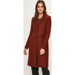 Vero Moda - Płaszcz. Pomarańczowe kurtki damskie Vero Moda, s, bez wzorów, z wełny, klasyczne, bez kaptura. W wyprzedaży za 239,90 zł.