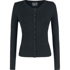 Hell Bunny Debbie Cardigan Kardigan damski czarny. Czarne bluzy damskie marki Hell Bunny, xl, bez wzorów, z materiału, bez rękawów, bez kaptura. Za 164,90 zł.