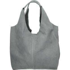 Torba - 3786 LON INKY. Szare torebki klasyczne damskie Venezia, z nubiku. Za 399,00 zł.