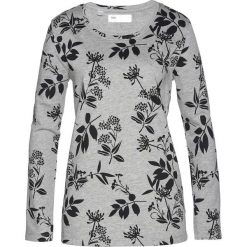 Bluza dresowa bonprix jasnoszary melanż + czarny. Szare bluzy damskie marki bonprix, z dresówki. Za 74,99 zł.