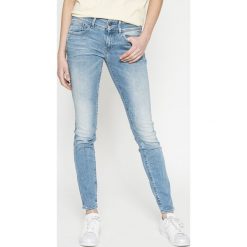 G-Star Raw - Jeansy Lynn Mid Skinny Wmn. Niebieskie jeansy damskie rurki marki G-Star RAW, z bawełny. W wyprzedaży za 399,90 zł.