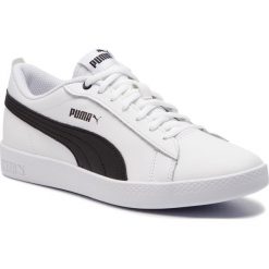 Sneakersy PUMA - Smash Wns V2 L 365208 01 Puma White/Puma Black. Białe półbuty damskie Puma, ze skóry ekologicznej. W wyprzedaży za 149,99 zł.