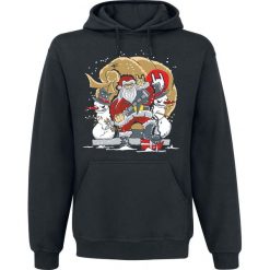 Bluzy męskie: Merry Christmas Bluza z kapturem czarny