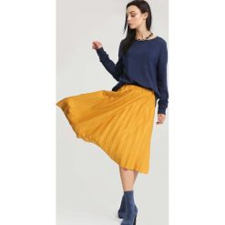 Spódniczki: Żółta Spódnica Pleated Story