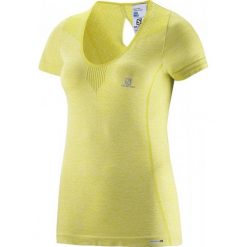 Salomon Koszulka Elevate Seamless Tee W Flashy-X Xs. Brązowe bluzki sportowe damskie marki Salomon, xs. Za 265,00 zł.