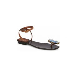 Sandały Marc Jacobs MJ16131. Pomarańczowe sandały damskie marki Marc Jacobs, bez wzorów, bez obcasa, bez zapięcia. Za 1399,20 zł.