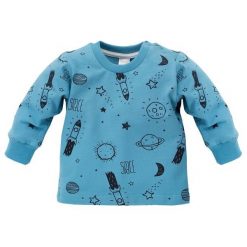 Pinokio Bluza Chłopięca Big Dream 68 Niebieska. Niebieskie bluzy niemowlęce Pinokio, bez wzorów, z elastanu, bez rękawów, bez kaptura. Za 33,00 zł.