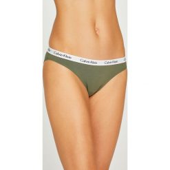 Calvin Klein Underwear - Figi (3-pack). Brązowe figi damskie marki Calvin Klein Underwear, l, z bawełny. W wyprzedaży za 149,90 zł.