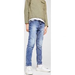 Mango Kids - Jeansy dziecięce john 104-164 cm. Niebieskie jeansy męskie marki Mango Kids, z jeansu. Za 69,90 zł.
