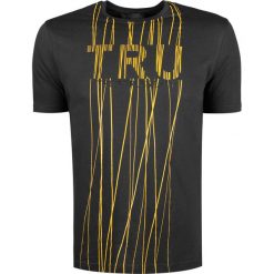 Trussardi T-shirt "Jersey". T-shirty męskie Trussardi, z nadrukiem, z bawełny, z okrągłym kołnierzem. Za 149,00 zł.