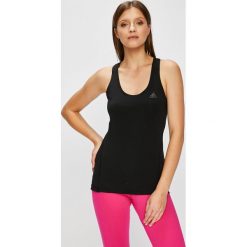 Adidas Performance - Top. Czarne topy damskie marki adidas Performance, s, z elastanu, z okrągłym kołnierzem. W wyprzedaży za 99,90 zł.
