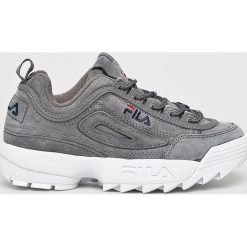Fila - Buty Disruptor. Różowe buty sportowe damskie Fila, bez wzorów, ze skóry, sportowe. W wyprzedaży za 399,90 zł.
