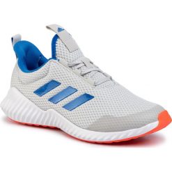 Buty adidas - FortaRun K EF9692 Greone/Globlu/Solred. Szare buty sportowe damskie Adidas, bez wzorów, z tworzywa sztucznego, sportowe, do biegania. Za 179,00 zł.