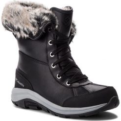 Śniegowce COLUMBIA - Bangor Omni Heat BL2743 Black/Monument 010. Czarne śniegowce damskie marki Columbia, na zimę, ze skóry, bez obcasa, bez zapięcia. W wyprzedaży za 459,00 zł.