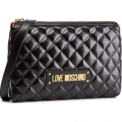 Torebka LOVE MOSCHINO - JC4010PP17LA0000 Nero. Czarne listonoszki damskie Love Moschino, ze skóry ekologicznej. Za 719,00 zł.