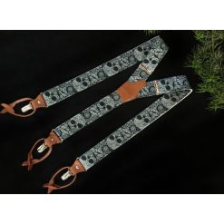 Szelki Ranger dwa typy zapięć w jednym. Czarne paski męskie Pakamera, w paski, eleganckie. Za 155,00 zł.