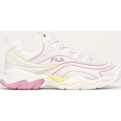 Fila - Buty Ray Lines wmn. Różowe buty sportowe damskie Fila, z gumy. W wyprzedaży za 239,90 zł.