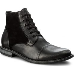 Kozaki GINO ROSSI - Aldo MTC870-S53-VVR5-9999-F 99/99. Czarne glany męskie Gino Rossi, z materiału. W wyprzedaży za 289,00 zł.
