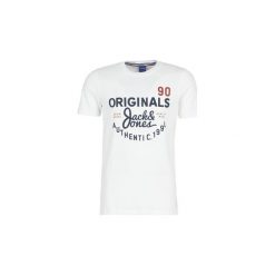 T-shirty z krótkim rękawem Jack Jones JORUPTON. Białe t-shirty męskie Jack & Jones, s, bez wzorów, bez kołnierzyka, krótkie. Za 67,20 zł.