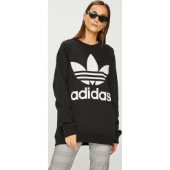 Adidas Originals - Bluza. Czarne bluzy męskie rozpinane marki adidas Originals, s, z nadrukiem, z bawełny, bez kaptura. Za 329,90 zł.