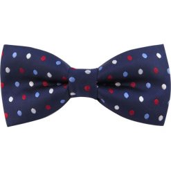 Granatowa mucha w kropki C12. Muszki męskie Modini Moda Męska, na co dzień, bez wzorów, z poliesteru, eleganckie. Za 33,00 zł.
