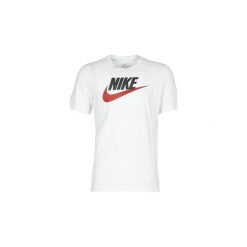 T-shirty z krótkim rękawem Nike M NSW TEE ICON FUTURA. Białe t-shirty męskie Nike, s, bez wzorów, bez kołnierzyka, krótkie. Za 109,00 zł.