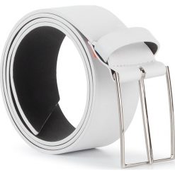 Pasek Damski PATRIZIA PEPE - 2V9037/A5K9-J2FV Bianco/Fluo Orange. Białe paski damskie Patrizia Pepe, w paski, ze skóry. Za 439,00 zł.