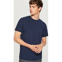 Melanżowy t-shirt - Granatowy. Niebieskie t-shirty męskie Reserved, l. Za 29,99 zł.