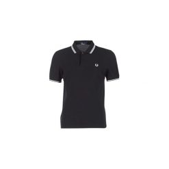 Koszulki polo z krótkim rękawem Fred Perry SLIM FIT TWIN TIPPED. Czarne koszulki męskie Fred Perry, s, bez wzorów, polo, z krótkim rękawem, krótkie. Za 313,70 zł.