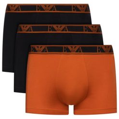 Komplet 3 par bokserek Emporio Armani Underwear 111357 9A715 69220. Bokserki męskie Emporio Armani Underwear, bez wzorów, z elastanu. W wyprzedaży za 149,00 zł.