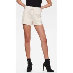 G-Star Raw - Szorty. Różowe szorty damskie G-Star RAW, s, bez wzorów, z bawełny, retro, z podwyższonym stanem. Za 329,90 zł.