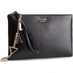 Torebka GUESS - HWVG71 85690 BLA. Czarne torebki klasyczne damskie Guess, z aplikacjami, ze skóry ekologicznej. Za 369,00 zł.