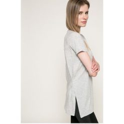 Puma - Top. Szare topy damskie Puma, l, z bawełny, z okrągłym kołnierzem. W wyprzedaży za 59,90 zł.