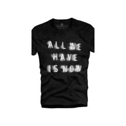 T-shirt UNDERWORLD Ring spun cotton All we have is now. Czarne t-shirty męskie Underworld, s, z nadrukiem, z bawełny, bez kołnierzyka. Za 69,99 zł.