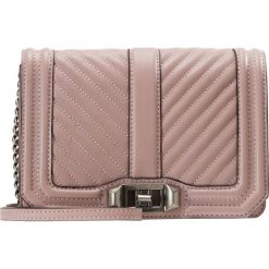 Torebki klasyczne damskie: Rebecca Minkoff CHEVRON QUILTED SMALL LOVE Torba na ramię vintage pink
