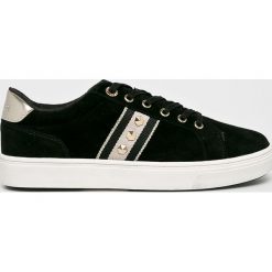 S. Oliver - Buty. Czarne sneakersy damskie S.Oliver, ze skóry. W wyprzedaży za 199,90 zł.
