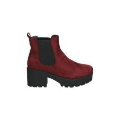 Botki Coolway IRBY. Czerwone botki damskie Coolway, bez obcasa, bez zapięcia. Za 263,69 zł.