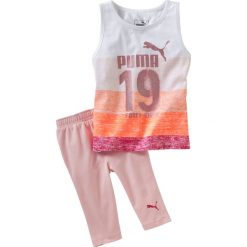 Komplet podkoszulka + krótkie spodenki 6 miesięcy - 3 lata. Czerwone bielizna dziewczęca marki Puma, z nadrukiem. Za 111,68 zł.