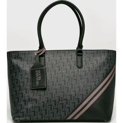 Trussardi Jeans - Torebka. Szare torebki klasyczne damskie marki Trussardi Jeans, z jeansu, duże. W wyprzedaży za 499,90 zł.