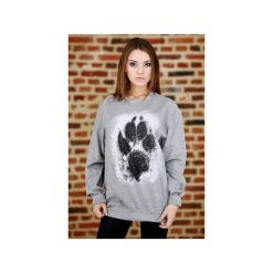 Bluza UNDERWORLD casual Łapa. Szare bluzy męskie rozpinane Underworld, m, z nadrukiem, z bawełny. Za 119,99 zł.