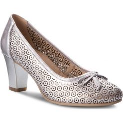 Creepersy damskie: Półbuty CAPRICE – 9-22505-20 Silver Metal 920