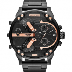 Zegarek DIESEL - Mr Daddy 2.0 DZ7312 Black/Black. Czarne zegarki męskie Diesel. Za 1569,00 zł.