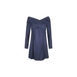 Bluzki Patrizia Pepe 8J0592/A2SV-C602. Niebieskie bluzki damskie Patrizia Pepe, bez wzorów, bez kołnierzyka, bez rękawów. Za 239,00 zł.