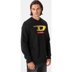 Diesel S-Gir Bluza Czarny. Czarne bluzy męskie Diesel, s, z nadrukiem, z bawełny, bez kołnierzyka, bez rękawów, bez kaptura. Za 533,95 zł.